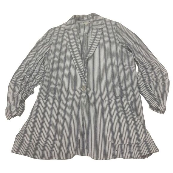 Striped Lightweight Blazer - Picture 2 of 7